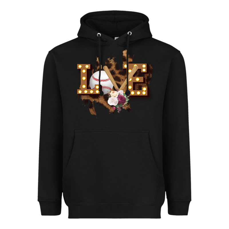 Love Softball Heavyweight Hoodie by Bettercallsaul | Teevron