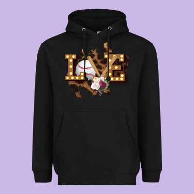 Love Softball Heavyweight Hoodie Designed By Bettercallsaul