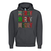 Smoke Merry Merry Merry Christmas Zipper Hoodie - BundleAndBundleShop