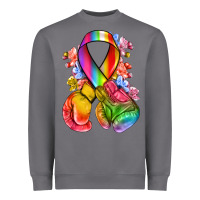 Storm all color ribbon with boxing gloves Heavyweight Sweatshirt - NancyCooperArtShop