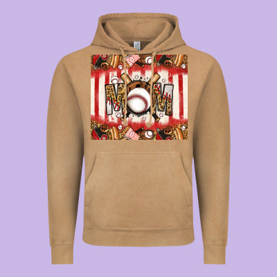 Baseball Mom Vintage Hoodie Designed By Jasminsmagicworld