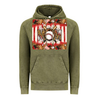 Vintage Olive baseball mom Vintage Hoodie - Jasminsmagicworld