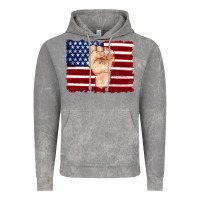 Cloud Rock american flag with hand Vintage Hoodie - Artiststas
