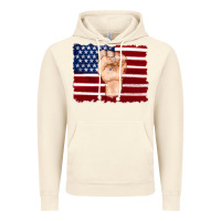 Vintage Artic american flag with hand Vintage Hoodie - Artiststas