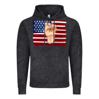 Vintage Black american flag with hand Vintage Hoodie - Artiststas