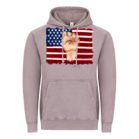 Vintage Zinc american flag with hand Vintage Hoodie - Artiststas