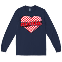Navy valentine mama Long Sleeve Tee - MaliasSmallBusiness