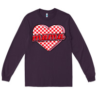 Plum valentine mama Long Sleeve Tee - MaliasSmallBusiness