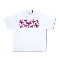 White breast cancer butterflies Urban Heavy Tee - Jasminsmagicworld