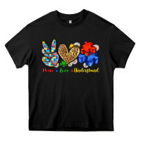 Black peace love understand Heavy Core Tee - Zillion Design Studio