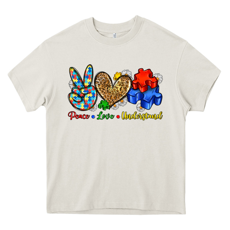 Peace Love Understand Heavy Core Tee by Zillion Design Studio | Teevron