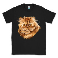 Black Persian Cat Face Classic Tee - LillyAllenDesigns