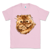 Bubblegum Pink Persian Cat Face Classic Tee - LillyAllenDesigns