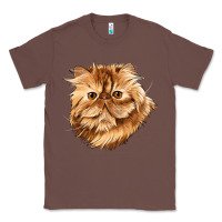Chestnut Persian Cat Face Classic Tee - LillyAllenDesigns