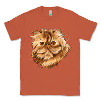 Copper Persian Cat Face Classic Tee - LillyAllenDesigns