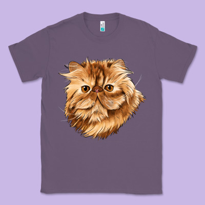 Persian Cat Face Classic Tee Designed By Lillyallendesigns