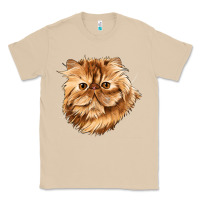 Mushroom Persian Cat Face Classic Tee - LillyAllenDesigns
