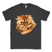Smoke Persian Cat Face Classic Tee - LillyAllenDesigns