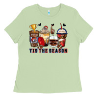 Matcha tis' the season american football coffee cups Ladies Tee - Zillion Design Studio