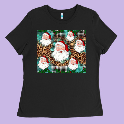 Santa Ladies Tee Designed By Jahusdesignshop