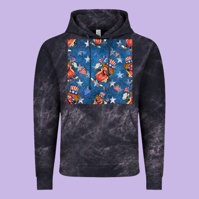 4th Of July Hotdog Seamless Pattern Vintage Hoodie Designed By Bundleandbundleshop