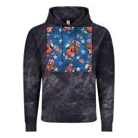 Cloud Black 4th of july hotdog seamless pattern Vintage Hoodie - BundleAndBundleShop
