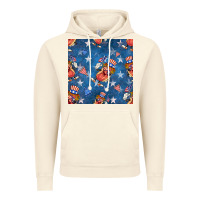 Vintage Artic 4th of july hotdog seamless pattern Vintage Hoodie - BundleAndBundleShop