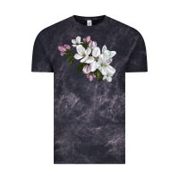 Cloud Black apple blossom Vintage Tee - LillyAllenDesigns