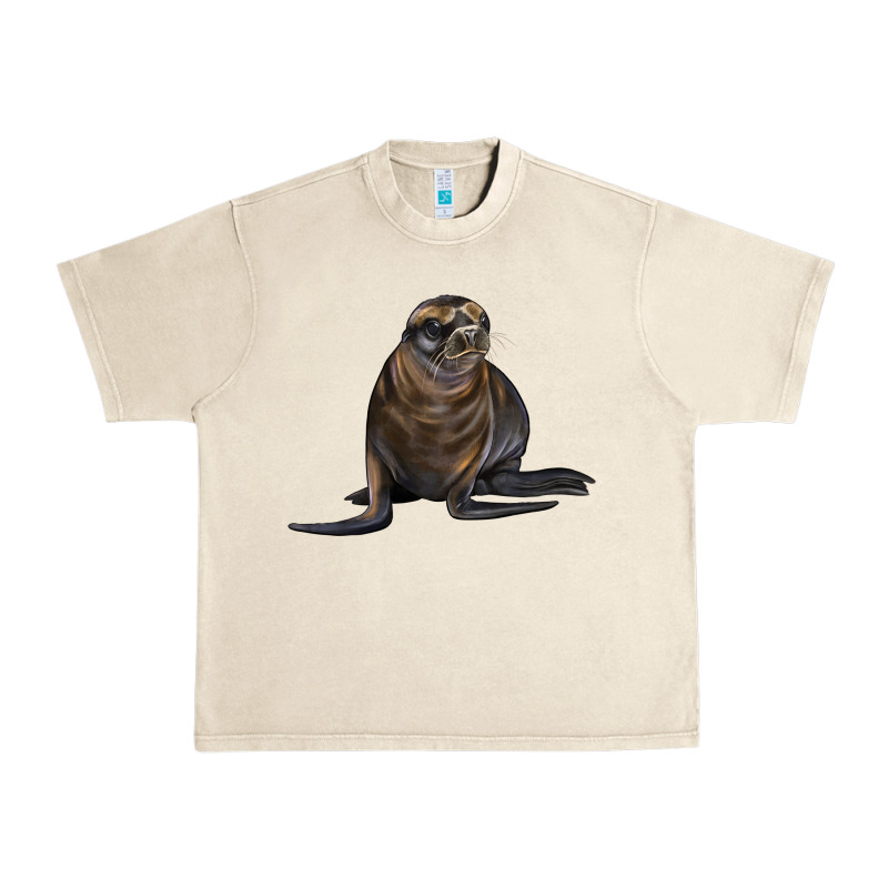 Sea Lion Illustrations Urban Heavy Tee by LillyAllenDesigns | Teevron