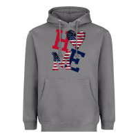 American Flag Home Heavyweight Hoodie | Teevron