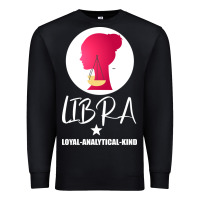 Black Libra Zodiac Sign Horoscope Birth Gift Girl Premium Sweatshirt - Bettercallsaul