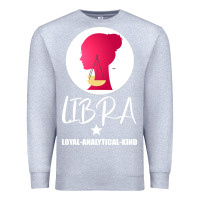 Heather Grey Libra Zodiac Sign Horoscope Birth Gift Girl Premium Sweatshirt - Bettercallsaul