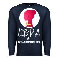 Navy Libra Zodiac Sign Horoscope Birth Gift Girl Premium Sweatshirt - Bettercallsaul