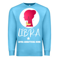 Ocean Blue Libra Zodiac Sign Horoscope Birth Gift Girl Premium Sweatshirt - Bettercallsaul