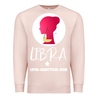 Pale Pink Libra Zodiac Sign Horoscope Birth Gift Girl Premium Sweatshirt - Bettercallsaul