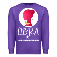 Purple Libra Zodiac Sign Horoscope Birth Gift Girl Premium Sweatshirt - Bettercallsaul