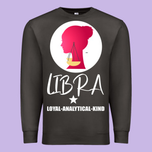 Libra Zodiac Sign Horoscope Birth Gift Girl Premium Sweatshirt Designed By Bettercallsaul
