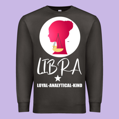 Libra Zodiac Sign Horoscope Birth Gift Girl Premium Sweatshirt Designed By Bettercallsaul