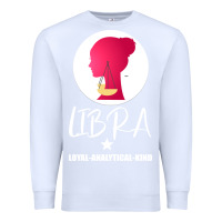 White Libra Zodiac Sign Horoscope Birth Gift Girl Premium Sweatshirt - Bettercallsaul