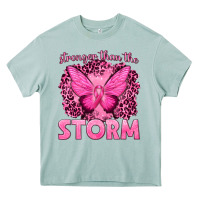 Arona Stronger Than The Storm Breast Cancer Heavy Core Tee - texasbilliewilder