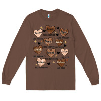 Chestnut black history month hearts Long Sleeve Tee - MaliasSmallBusiness