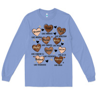 Colony Blue black history month hearts Long Sleeve Tee - MaliasSmallBusiness