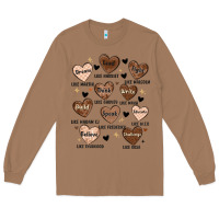 Toasted Coconut black history month hearts Long Sleeve Tee - MaliasSmallBusiness