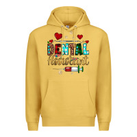 Antique Gold Christmas dental assistant Premium Hoodie - JahusDesignShop