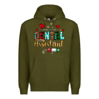 Army Green Christmas dental assistant Premium Hoodie - JahusDesignShop