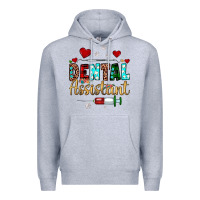 Heather Grey Christmas dental assistant Premium Hoodie - JahusDesignShop