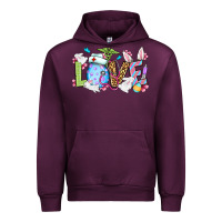 Mauve Wine Love Nurse Easter Urban Hoodie - OliviaCreatesArt