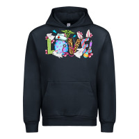 Navy Love Nurse Easter Urban Hoodie - OliviaCreatesArt