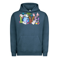Pigment Midnight Navy Love Nurse Easter Urban Hoodie - OliviaCreatesArt