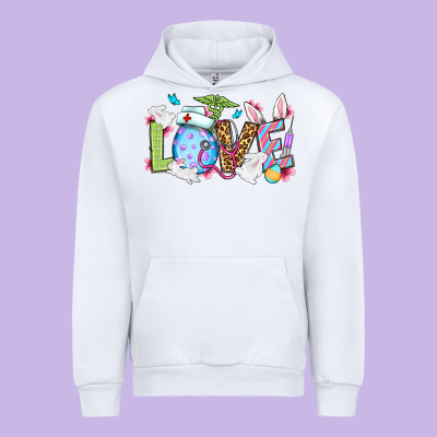 Love Nurse Easter Urban Hoodie Designed By Oliviacreatesart